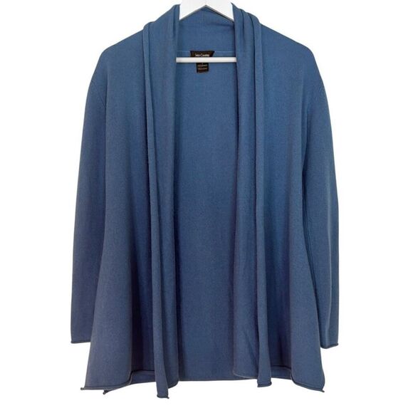 Sara Campbell 100% cashmere blue featherweight cardigan small - Picture 1 of 8